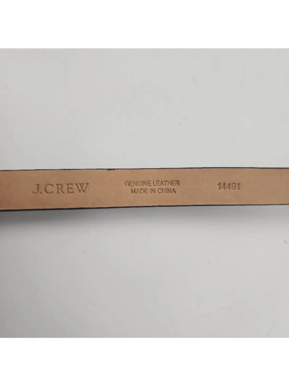J Crew Women's Blue Patent Leather Skinny Slim Belt Blue Small Fits 29-35